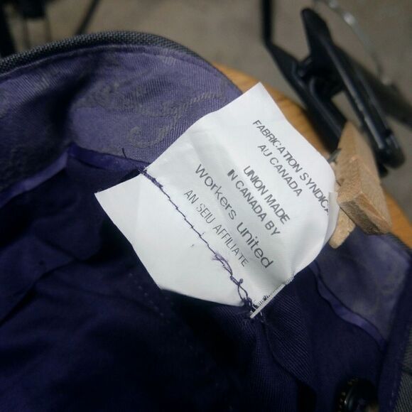 Ted Baker Italian Fashion 29R Men's 100% Wool Gray Dress Pants 31x32 Flat Front - Picture 10 of 10